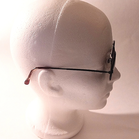 Vintage Alfred Sung Express Unisex Black Roundish Sunglasses - Picture 5 of 7